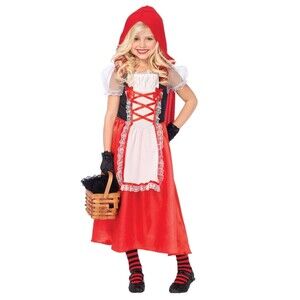 Red Riding Hood 2 Piece Costume for Girls - Size Small (4-6)